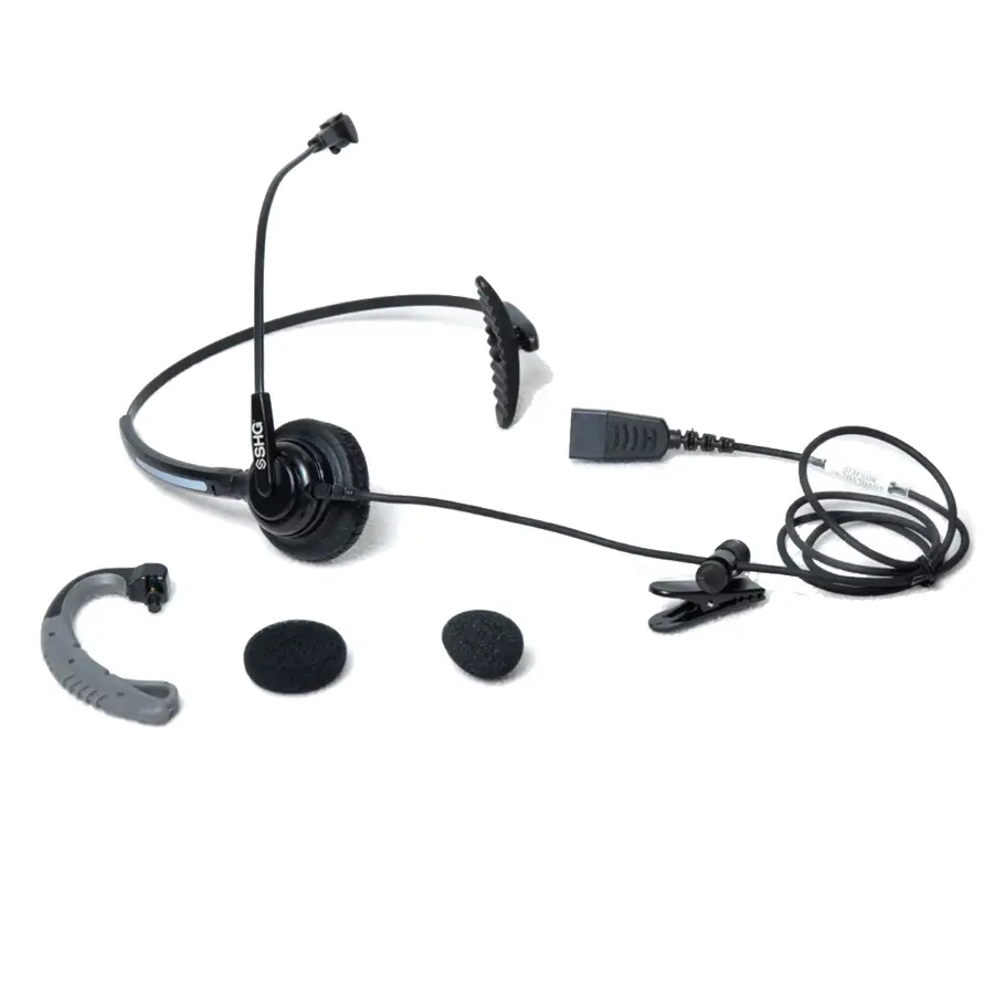 SHG S 134-CON Monaural Call Center Convertible Headset, Noise-Cancelling - QD