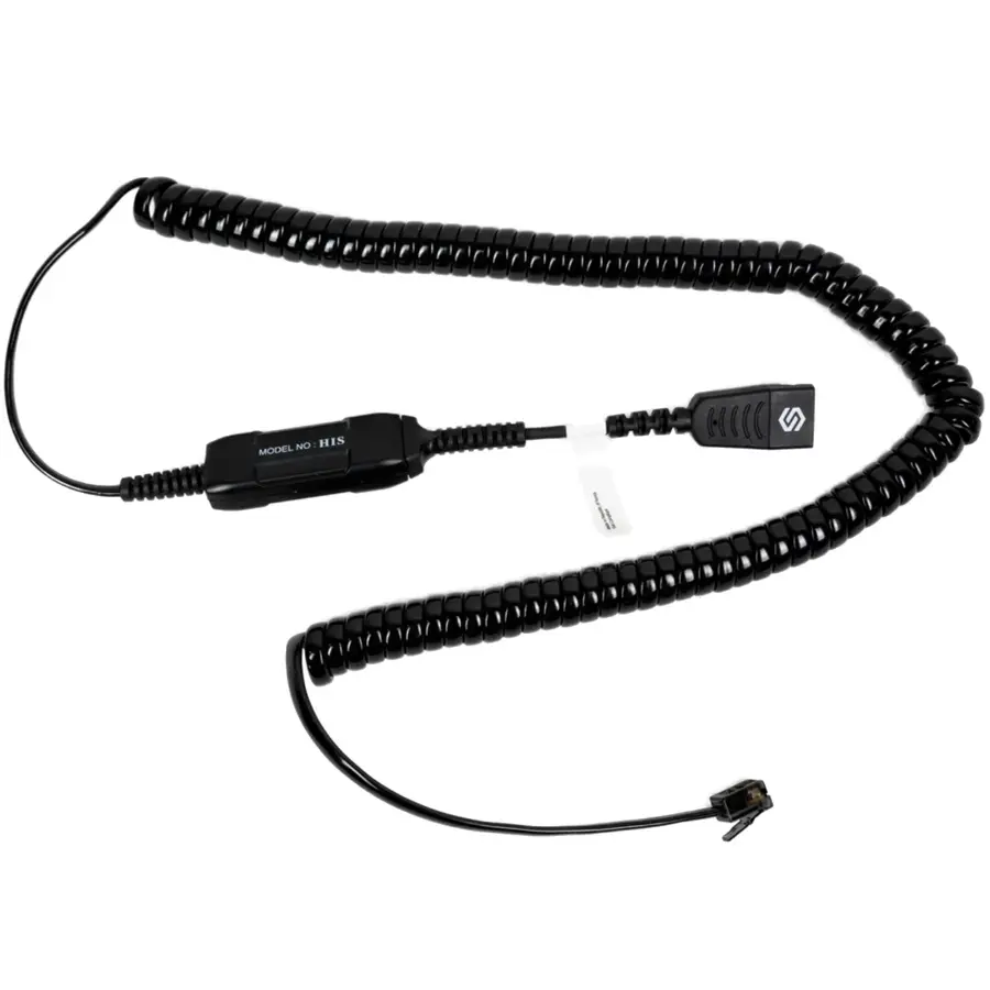 SHG S 135 HIS Amp Cable, Flat QD to RJ9 - SHG Headsets