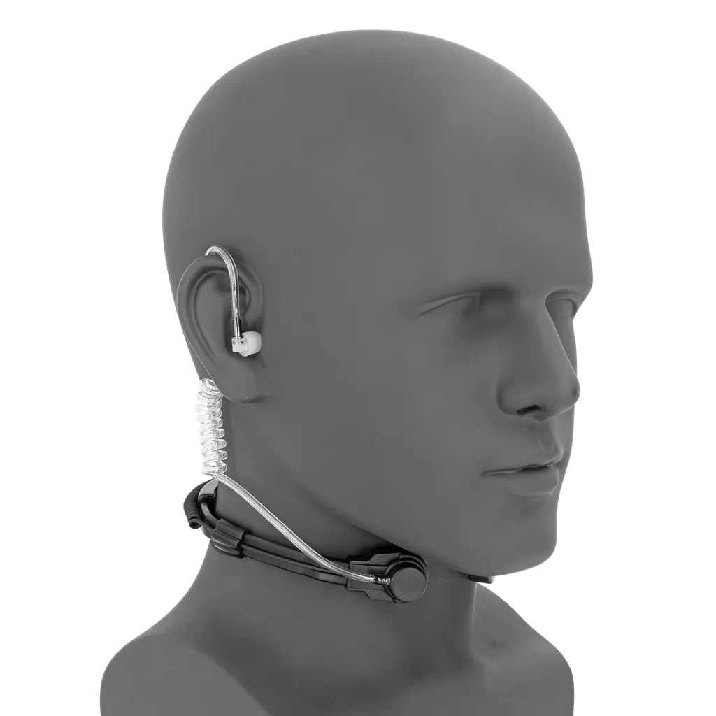 Magnum TMAAT-M15 Throat Mic, Acoustic Tube, Inline PTT- Motorola XPR3300, XPR3500, R5
