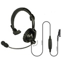 Pryme HLP-SNL-33 Lightweight Padded Headset, Boom Mic - Motorola HT750/1250/1550, PR860