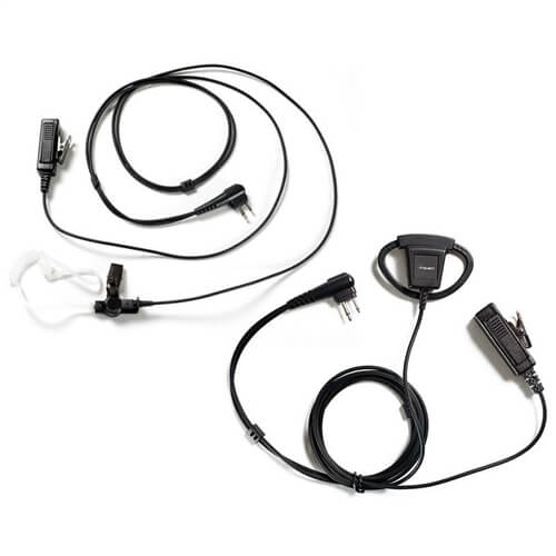 Impact P2W 2-Wire Surveillance Kit, PTT, Mic - Icom