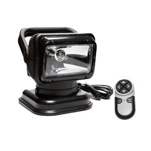 [2051GT] Golight 2051GT Black Halogen Searchlight Permanent Mount, Wireless