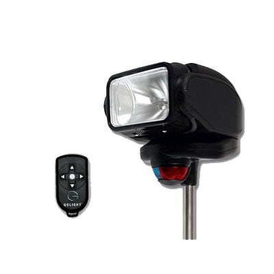 [2151] Golight 2151 Black GoBee Halogen Nav Light, Stanchion Mount