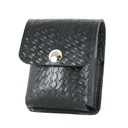 [4285C-3] Boston Leather 4285C-3 Basketweave Narcan Holder, Snap Closure, Clip Back