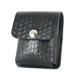 [4285C-3] Boston Leather 4285C-3 Basketweave Narcan Holder, Snap Closure, Clip Back