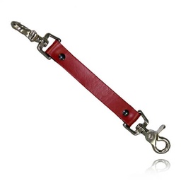 [5425-RED] Boston Leather 5425 Red Anti-Sway Strap for Firefighter Radio Strap