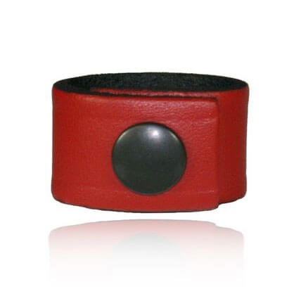 [5426-RED-1] Boston Leather 5426-Red Cord Keeper for Firefighter Radio Strap