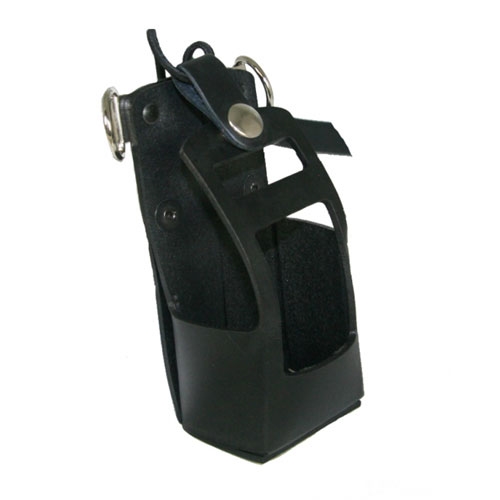 Boston Leather 5701RC-1 Black Leather Radio Holder for Motorola APX 4000 