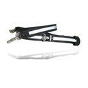 [6542R-1] Boston Leather 6542R-1 Reflective Firefighter Radio Strap - Mic Clip