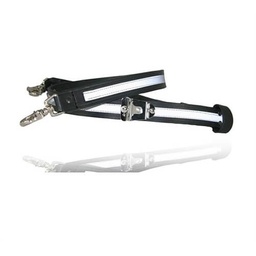 [6542R-1-XL] Boston Leather 6542R-1-XL Reflective XL Firefighter Radio Strap - Clip