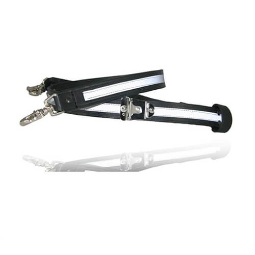 [6542R-1-XL] Boston Leather 6542R-1-XL Reflective XL Firefighter Radio Strap - Clip