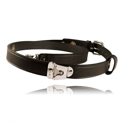 [6542-1-XL] Boston Leather 6542-1-XL Extra Large Firefighter Radio Strap - Mic Clip