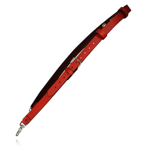 [6543-RED-1-XL] Boston Leather 6543XL-RED Firefighter Radio Strap - Extra Large