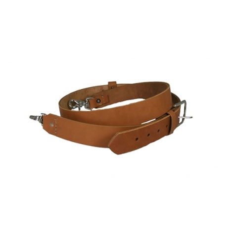 [6545-TAN-1] Boston Leather 6545-TAN-1 Wide, Tan Firefighter Radio Strap