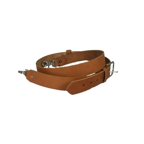 [6545-TAN-1-XL] Boston Leather 6545XL-TAN-1 Wide Firefighter Radio Strap - XL
