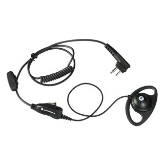 [HKLN4599B] Motorola HKLN4599 D-Ring Earpiece, In-line Mic - DTR, DLR, RM, CLS, RDX