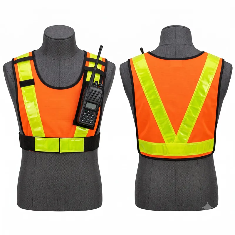 Caldwell HRV-400 High Visibility Safety Vest with 2-way Radio Pocket