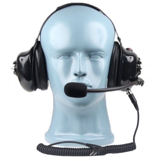[HSN4B] Magnum HSN4B Neckband Dual Earmuff Headset, Boom Mic - Black