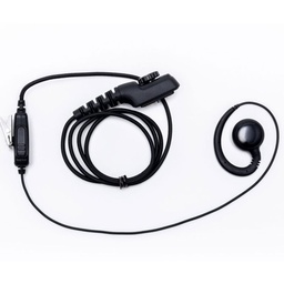 [HYT5-S1W-EH5-FW] Impact HYT5-S1W-EH5-FW Fiber Wire Swivel Earhook, Mic, PTT - Hytera PD600