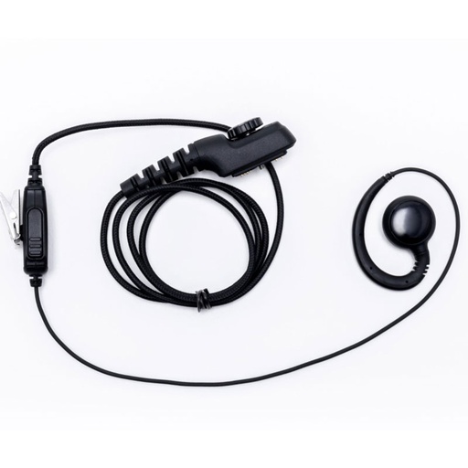 [HYT5-S1W-EH5-FW] Impact HYT5-S1W-EH5-FW Fiber Wire Swivel Earhook, Mic, PTT - Hytera PD600