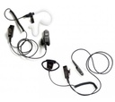 Impact P1W 1-Wire Surveillance Kit, PTT, Mic - Kenwood
