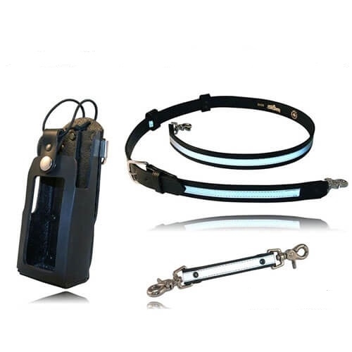 [MAG-5480RC-6543R-5425R] Boston Leather 5480RC Case, Reflective Strap Promo - Motorola XTS