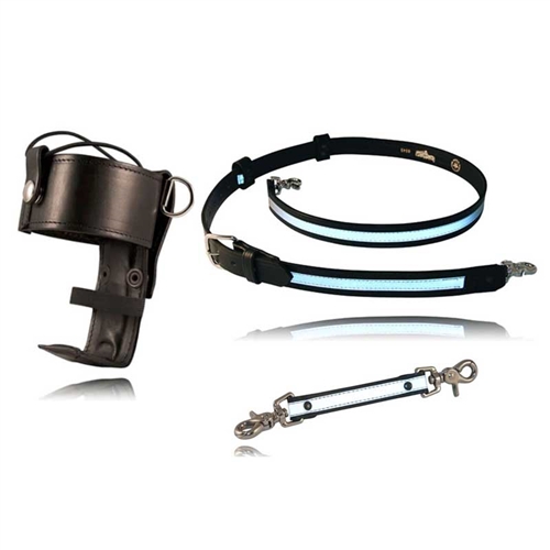 [MAG-5487RC-6543R-5425R] Boston Leather 5487RC 5" Case, Reflective Strap Promo - Universal