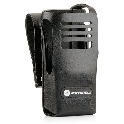Hard Leather Carry Case for motorola XPR6380 XPR6550 Portable 