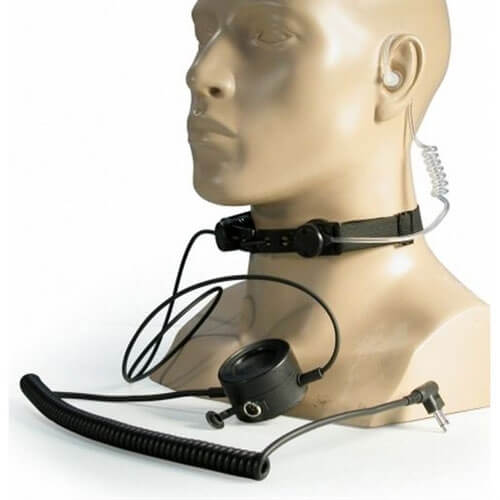 Impact PTM-1 Heavy-Duty Throat Mic - Kenwood, Motorola 2-Pin, Motorola APX, XPR