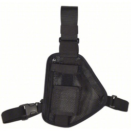 [RCH-101M] CMA RCH-101M Black Mesh Radio Chest Harness, Velcro Pouch