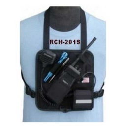 [RCH-201S] CMA RCH-201S Black Radio Chest Harness - Solid Back