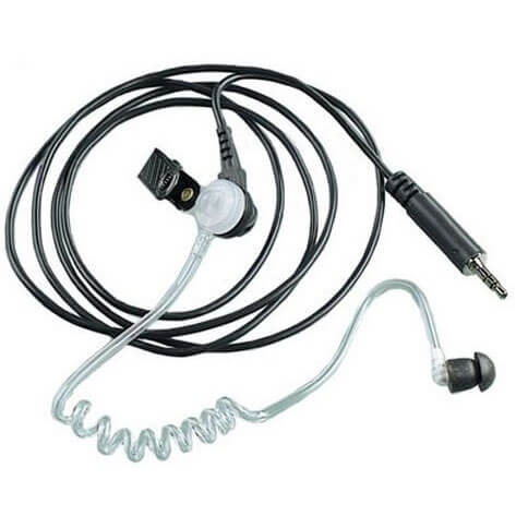 [RLN5313B] Motorola RLN5313 Black 3.5mm Threaded Receive-only Tube Earpiece
