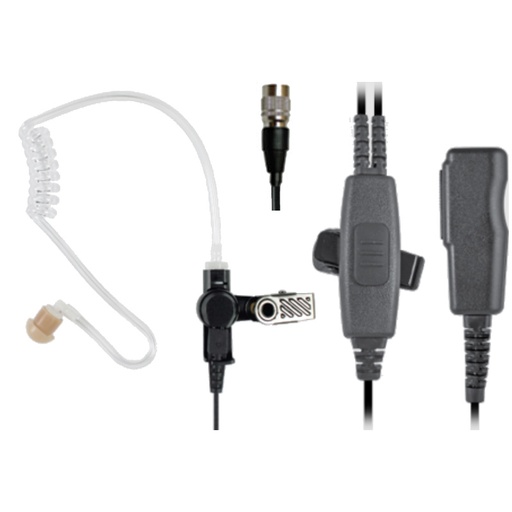 [SPM-2005] Pryme SPM-2005 2-wire Surveillance Kit, Acoustic Tube - 6-Pin Quick Disconnect