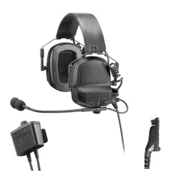 [V4-11054BK] OTTO V4-11054BK NoizeBarrier TAC Tactical Headset, PTT - Motorola APX
