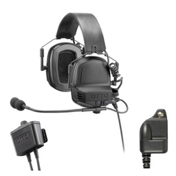 [V4-11055BK] OTTO V4-11055BK NoizeBarrier TAC Headset, In-line PTT - L3Harris XG-75, XL-95P