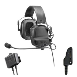 [V4-11056BK] OTTO V4-11056BK NoizeBarrier TAC Tactical Headset, PTT - Kenwood