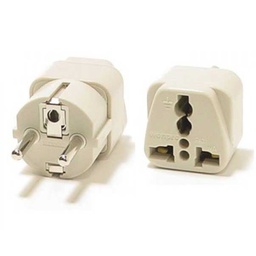 [WA-9] WA-9 Universal European Grounded Power Plug Adapter