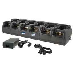 MOTOROLA OEM PMLN6588 Multi Unit Bank Gang Rapid Charger With Power Adapter for CP200 CP200D CP200XLS DP1400 EP450 EP450S PR400 GP3688 GP3138 CP040 CP140 CP150 CP160 CP180 