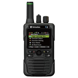 [G3VUC] Unication G3 VHF/UHF 400-470 MHz Dual Band P25 Digital Voice Pager