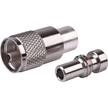 [PL259] Larsen PL259 UHF Male Solder Plug, UG175 Adapter - RG58, RG141, RG142