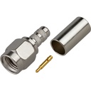 [RSA-3000-C] RFI RSA-3000-C SMA Male Crimp Connector - RG58, LMR195