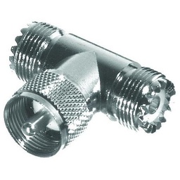 [RFU-533] RFI RFU-533 UHF Male to Double Female T Adapter