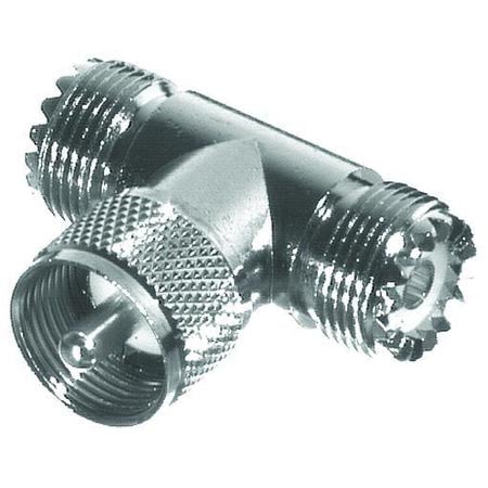 [RFU-533] RFI RFU-533 UHF Male to Double Female T Adapter