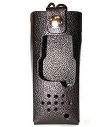 [MR8400-2BS] AWE MR8400-2BS Leather Case, Swivel Clip - Motorola DTR 410, 550, 650