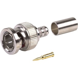 [RFB-1707-2] RFI RFB-1707-2 BNC Male Crimp Connector RG6 75 Ohm