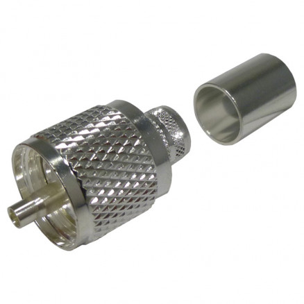 [RFU-507-SI] RFI RFU-507-SI UHF Male Crimp Connector - 9913, LMR400