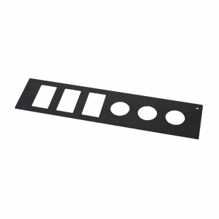 [15082] Gamber-Johnson 15082 2” Rocker Switch, AUX 12V Power Outlet Filler Panel