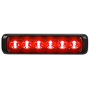 [MPS602U-RR] Federal Signal MPS602U-RR 6 LED Lighthead Red/Red Lens