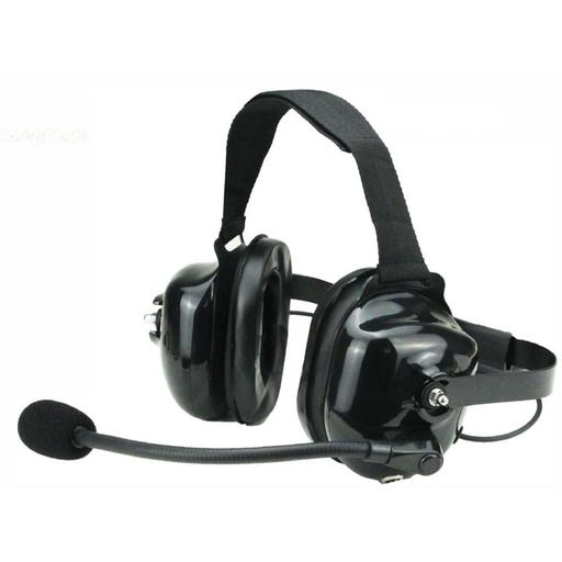 [HSN5B] Magnum HSN5B Neckband Dual Earmuff Headset, Boom Mic