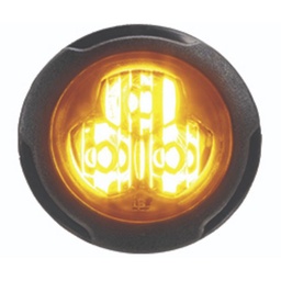 [416300-A] Federal Signal 416300-A Single Color, Amber, 3-LED, Clear Lens, Flush Mount